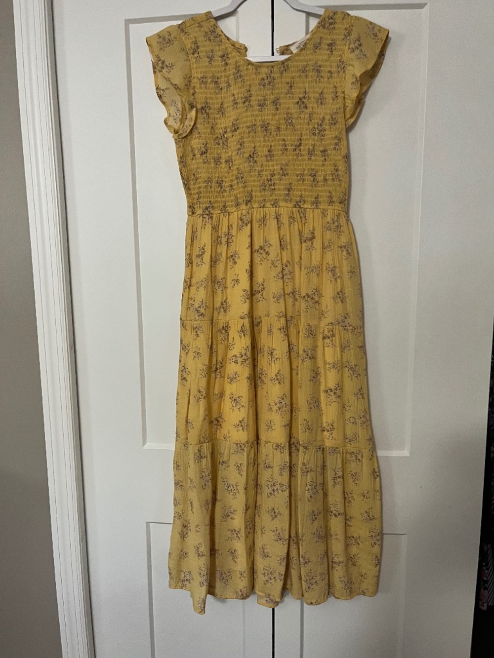 Sweet Wanderer Womens Yellow Sundress